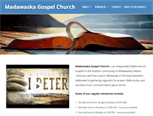 Tablet Screenshot of madawaskagospelchurch.com